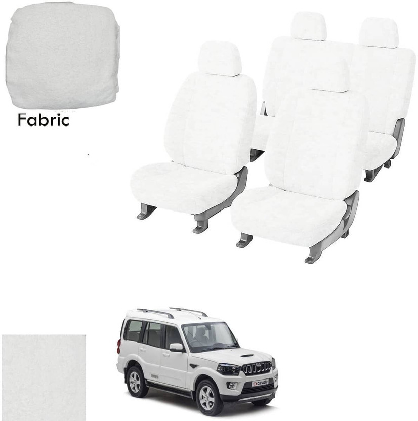 REPLEY Fabric Car Seat Cover For Mahindra New Scorpio(Front Detachable Headrest, Mono Back Seat, With Back Seat Arm Rest, 5 Seater, 2 Back Seat Head Rests)