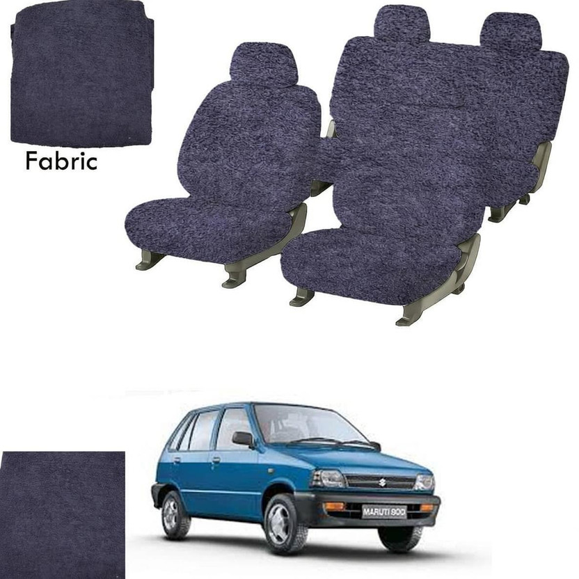 Crokrok Fabric Car Seat Cover For Maruti 800(Front Detachable Headrest, Mono Back Seat, With Back Seat Arm Rest, 5 Seater, 2 Back Seat Head Rests)