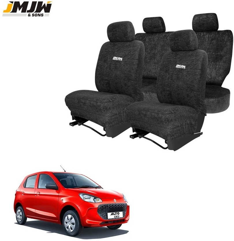 JMJW & SONS Cotton Car Seat Cover For Maruti Alto K10(All Detachable Headrest, Mono Back Seat, Without Back Seat Arm Rest, 5 Seater, 2 Back Seat Head Rests)