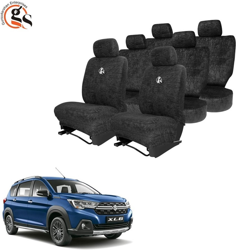 GSE Cotton Car Seat Cover For Maruti XL6(All Detachable Headrest, Split Back Seat, Without Back Seat Arm Rest, 7 Seater, 2 Back Seat Head Rests)