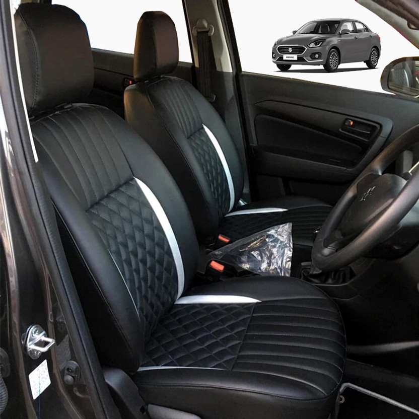 AutoSafe PU Leather Car Seat Cover For Maruti Swift Dzire(All Detachable Headrest, Mono Back Seat, With Back Seat Arm Rest, 5 Seater, 2 Back Seat Head Rests)