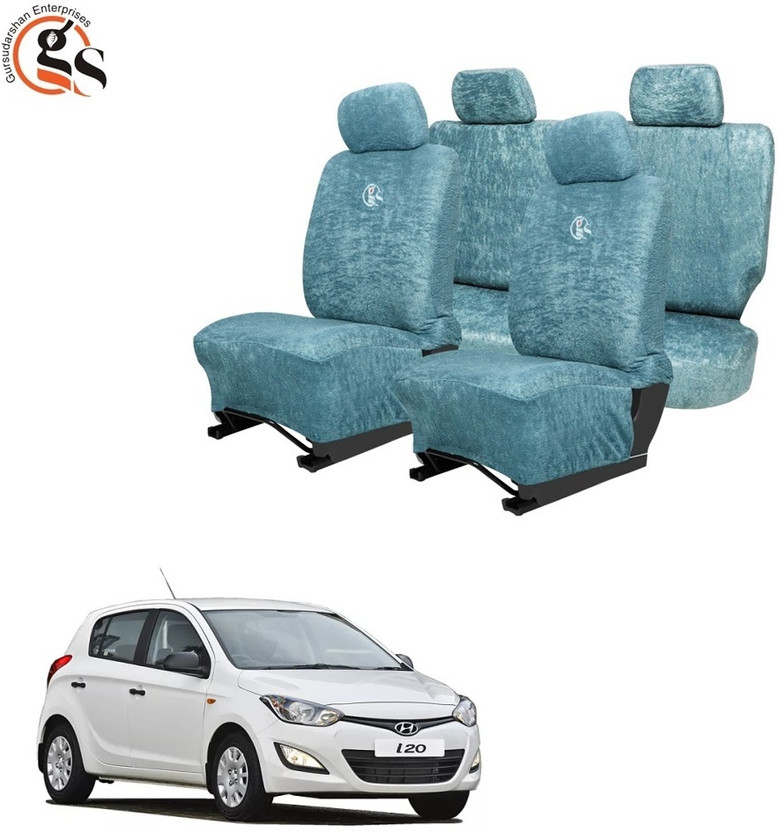 GSE Cotton Car Seat Cover For Hyundai i20(Front Detachable Headrest, Mono Back Seat, Without Back Seat Arm Rest, 5 Seater)