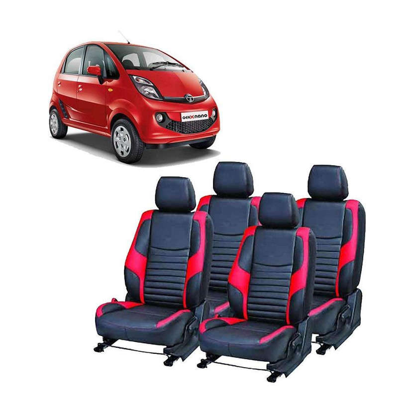 JMDi JMDi Leatherette Car Seat Cover For Tata Nano(Fixed Head Rest, Mono Back Seat, Without Back Seat Arm Rest, 5 Seater, 2 Back Seat Head Rests) - Flipkart Deal