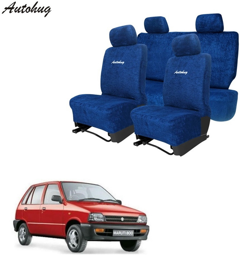 Autohug Cotton Car Seat Cover For Maruti 800(Front Detachable Headrest, Mono Back Seat, Without Back Seat Arm Rest, 5 Seater)