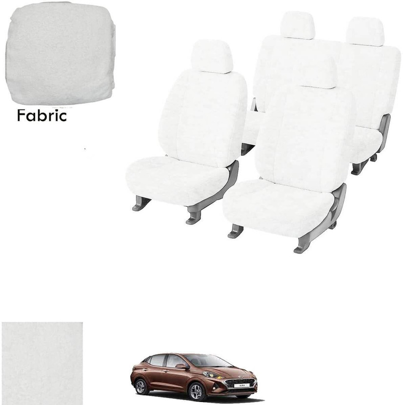 REPLEY Fabric Car Seat Cover For Hyundai Aura(Front Detachable Headrest, Mono Back Seat, With Back Seat Arm Rest, 5 Seater, 2 Back Seat Head Rests)
