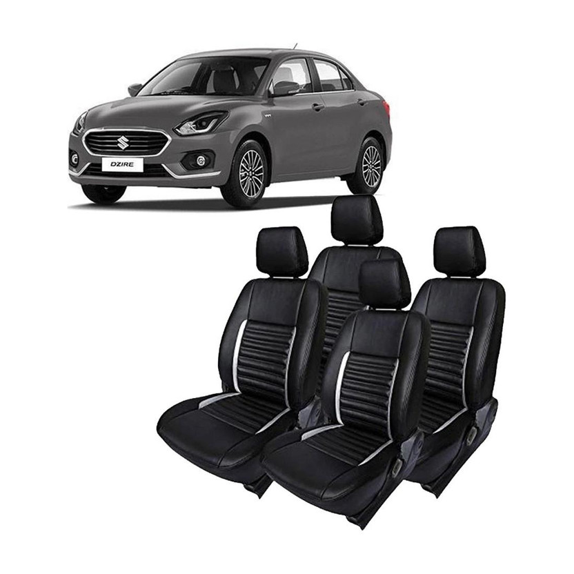 JMDi Leatherette Car Seat Cover For Maruti Swift Dzire(All Detachable Headrest, Mono Back Seat, Without Back Seat Arm Rest, 4 Seater, 2 Back Seat Head Rests)