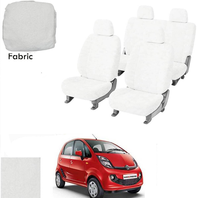 Crokrok Fabric Car Seat Cover For Tata Nano(Front Detachable Headrest, Mono Back Seat, With Back Seat Arm Rest, 5 Seater, 2 Back Seat Head Rests)