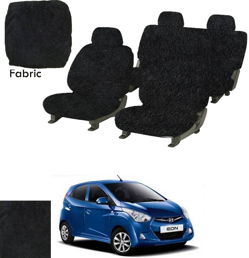 Crokrok Fabric Car Seat Cover For Hyundai Eon(Front Detachable Headrest, Mono Back Seat, With Back Seat Arm Rest, 5 Seater, 2 Back Seat Head Rests)