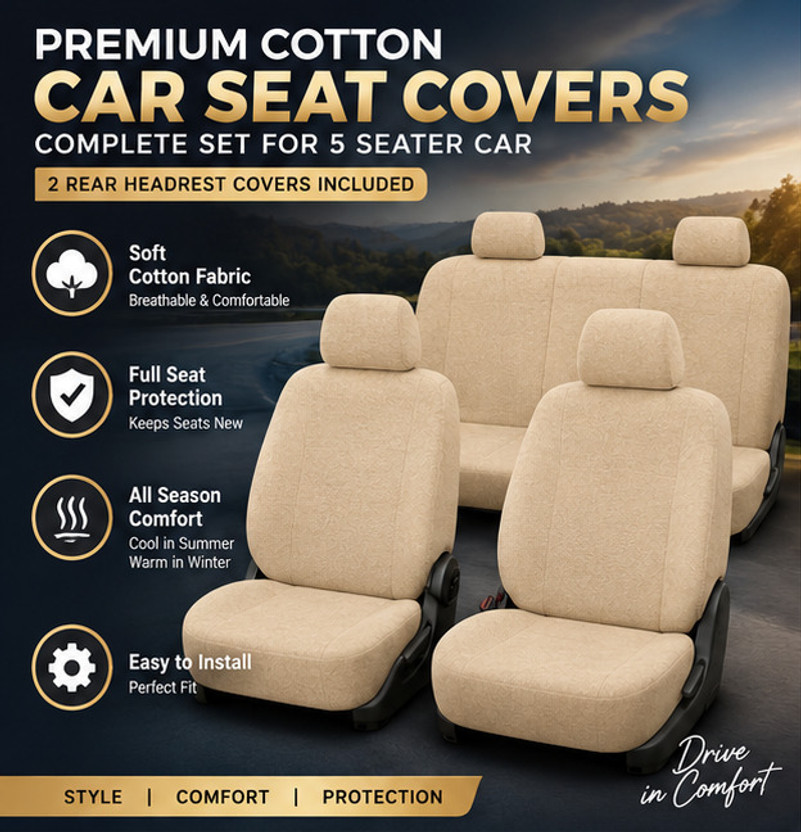 SERVACHI SERVACHI Cotton Car Seat Cover SWFT(5 Seater) - Flipkart Deal