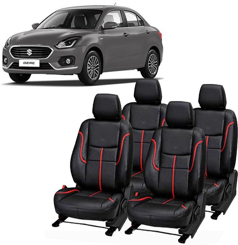 JMDi Leatherette Car Seat Cover For Maruti Swift Dzire(All Detachable Headrest, Mono Back Seat, Without Back Seat Arm Rest, 4 Seater, 2 Back Seat Head Rests)