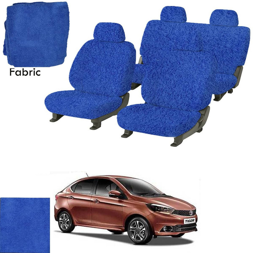 Crokrok Fabric Car Seat Cover For Tata Tigor(Front Detachable Headrest, Mono Back Seat, With Back Seat Arm Rest, 5 Seater, 2 Back Seat Head Rests)