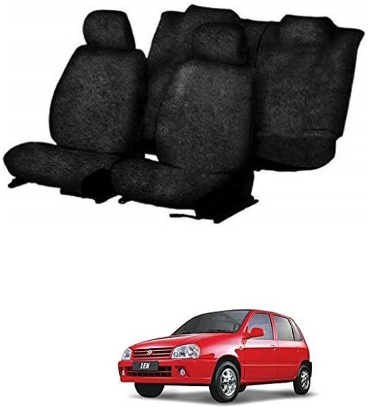 GSE Cotton Car Seat Cover For Maruti Zen(Front Detachable Headrest, Mono Back Seat, Without Back Seat Arm Rest, 5 Seater, 2 Back Seat Head Rests)