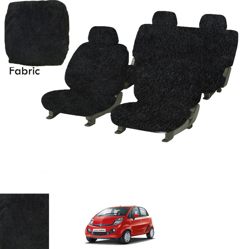 Crokrok Fabric Car Seat Cover For Tata Nano Genx(Front Detachable Headrest, Mono Back Seat, With Back Seat Arm Rest, 5 Seater, 2 Back Seat Head Rests)
