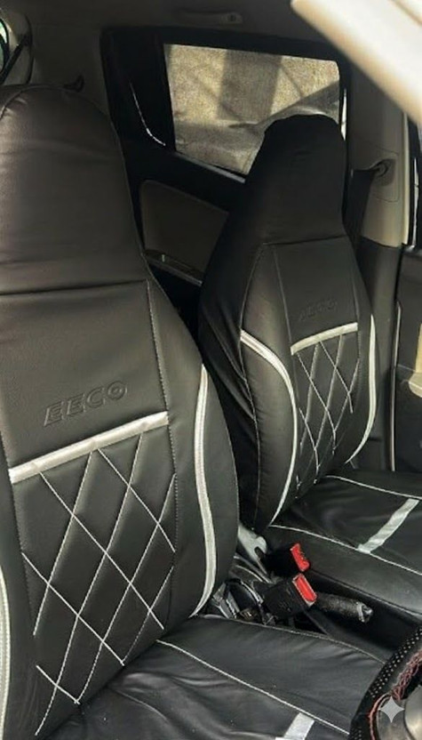 srq PU Leather Car Seat Cover For Maruti Eeco 7S(Fixed Head Rest, Mono Back Seat, Without Back Seat Arm Rest, 7 Seater, 2 Back Seat Head Rests)