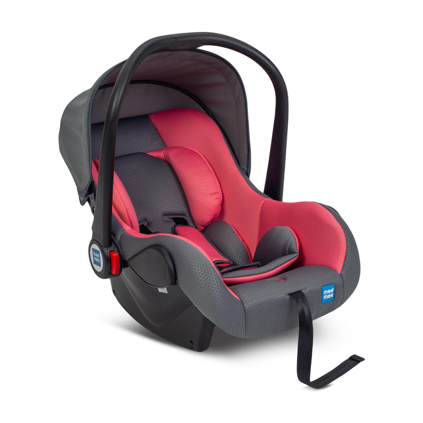 MeeMee Convertible Baby Car Seat Cum Carry Cot, Rocker For Baby & Kids Of 0 To 3 Years Baby Car Seat(Pink,Black)