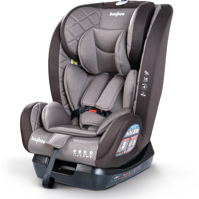 baybee Convertible Car Seat for Baby with 3 Position Recline Headrest Adjustable Travel Baby Car Seat(Safety Belt Baby Seat for Car Toddlers Kids 0 to 12 Years Boy Girl (Brown))