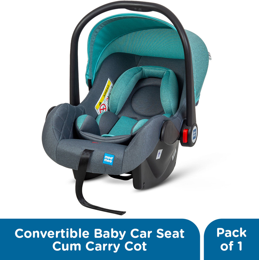 MeeMee Convertible Baby Car Seat Cum Carry Cot, Rocker For Baby & Kids Of 0 To 3 Years Baby Car Seat(Blue,Black)