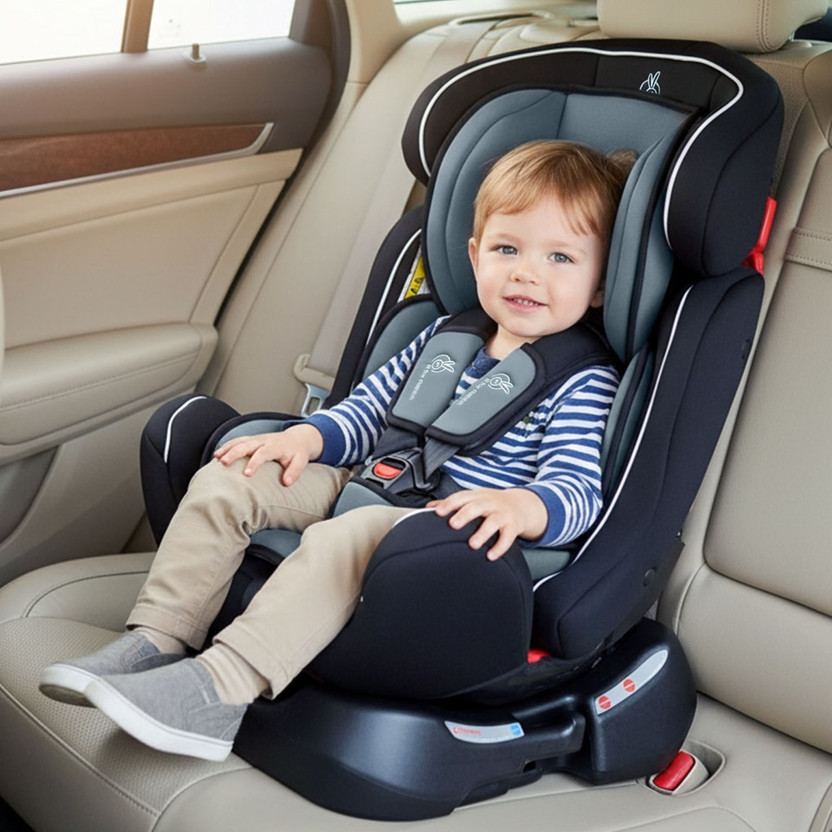 R for Rabbit Jack N Jill Grand Convertible For 0 To 7 Years & Kids Baby Car Seat(Black)