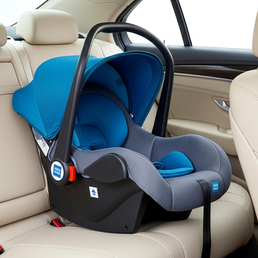 MeeMee 4-in-1 Infant/Baby Car Seat & Carry Cot with Canopy, Convertible to Car seat Baby Car Seat(Acid Blue)