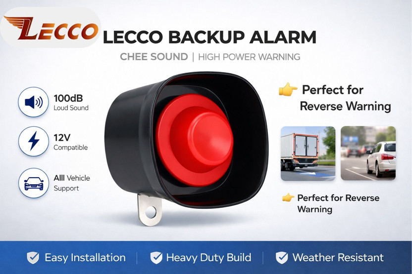Lecco Chee Tone Security Alarm 12V for Car, Bike & Universal for all Vehicle Audible Car Alarm
