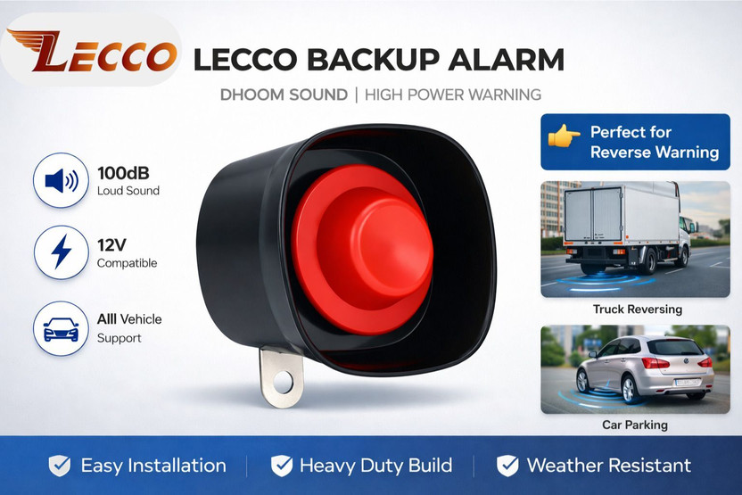 Lecco Dhoom Tone Security Alarm 12V for Car, Bike & Universal for all Vehicle Audible Car Alarm