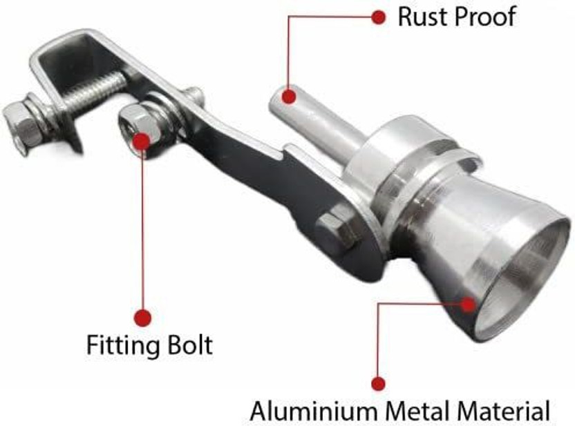 ZULUSTYL Turbo Sound Changer Car Exhaust Silencer Whistle-130  Car Silencer(External)