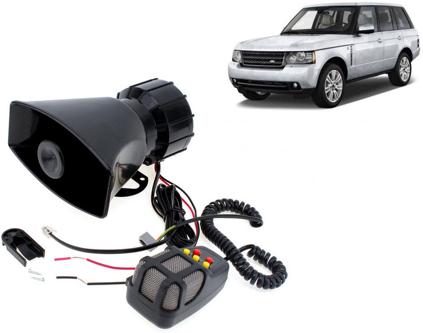 Selifaur Selifaur 12 Volt Electric Air Horn Siren Speaker With Mic 7 Tone Sound Loud Car Siren Hooter/Ambulance/Siren/Traffic Sound For Rover Sport Component Car Speaker(100 W) - Flipkart Deal
