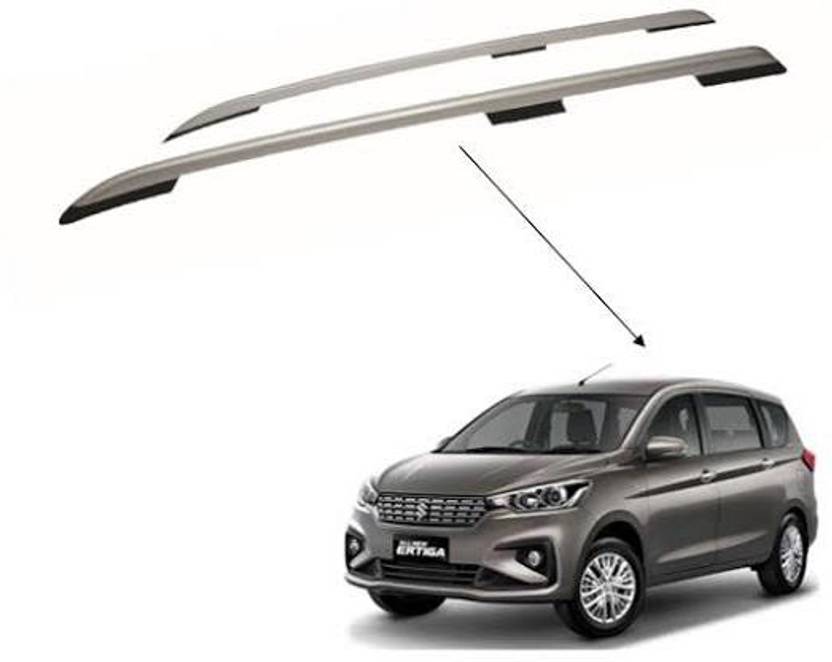 RCDESIGN Ertiga Premium Roof Rail colour silver with black Car
