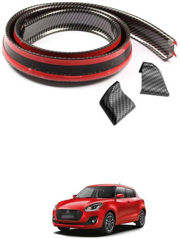 PROEDITION Rear Strip Splitter Spoiler Side Skirt Rubber Carbon