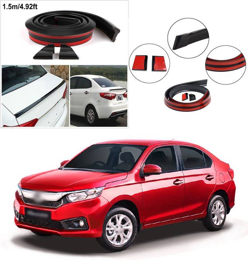 PROEDITION Rear Strip Splitter Spoiler Side Skirt Rubber Carbon Fiber