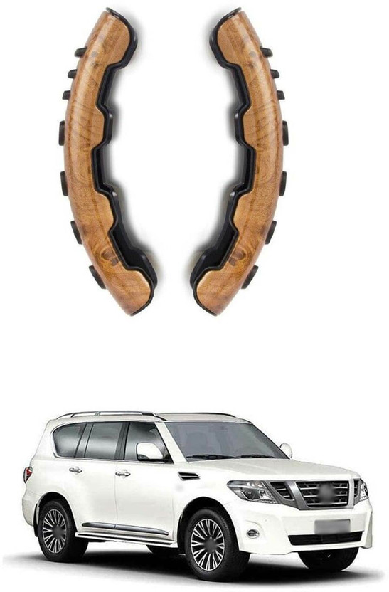 PRTEK Hand Stiched Steering Cover For Nissan Patrol(MultiColor, Tarpaulin, Plastic)