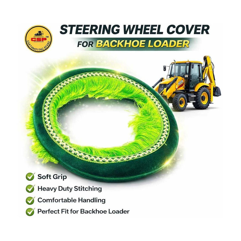 CSP Hand Stiched Steering Cover For Mini NA(GREEN, Fabric)