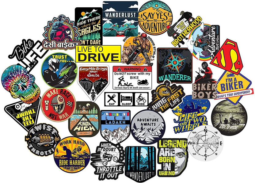 A1GRAPHIX Sticker & Decal for Car & Bike(Multicolor)
