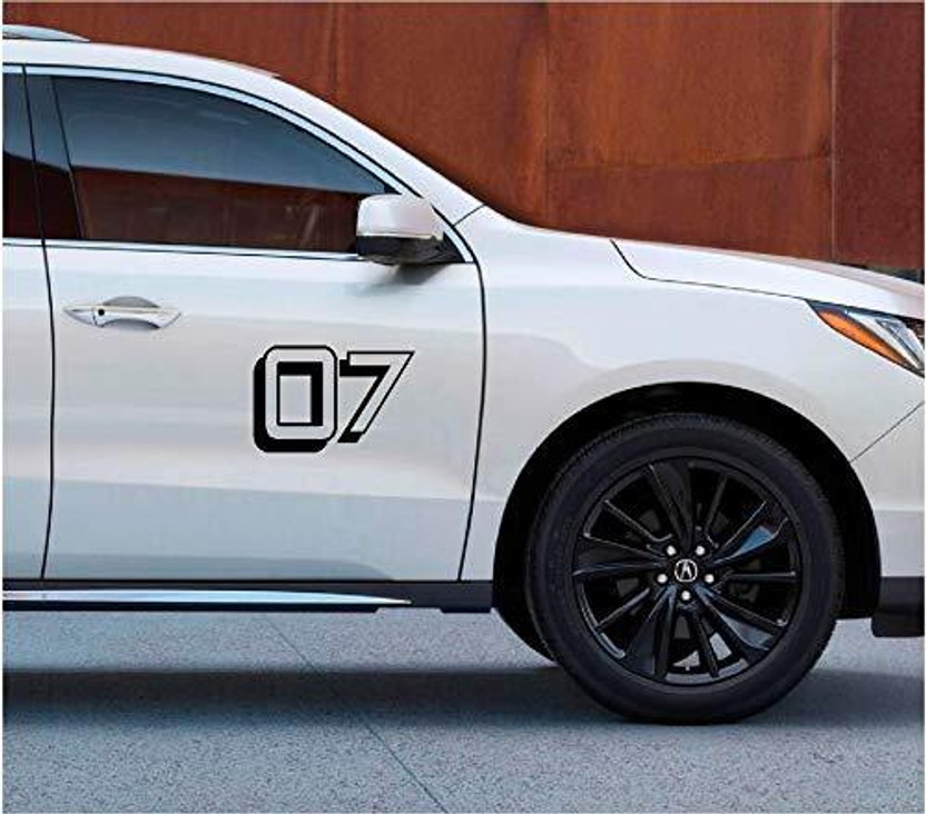 LYOMAN Sticker & Decal for Car & Bike(Black)