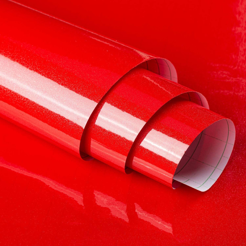SUNBIRD Sticker & Decal for Car & Bike(Red)
