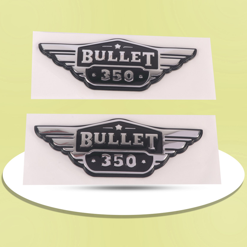 SK9 Emblem for Bike(Silver, Black)