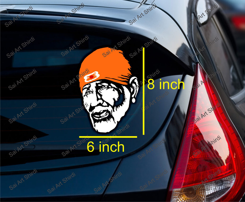 Sayyad Sayyad Art Sticker & Decal for Car(Orange, White) - Flipkart Deal