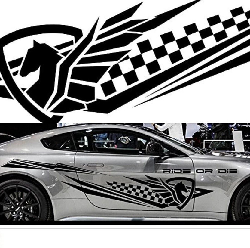 marvellous Sticker & Decal for Car(Black)