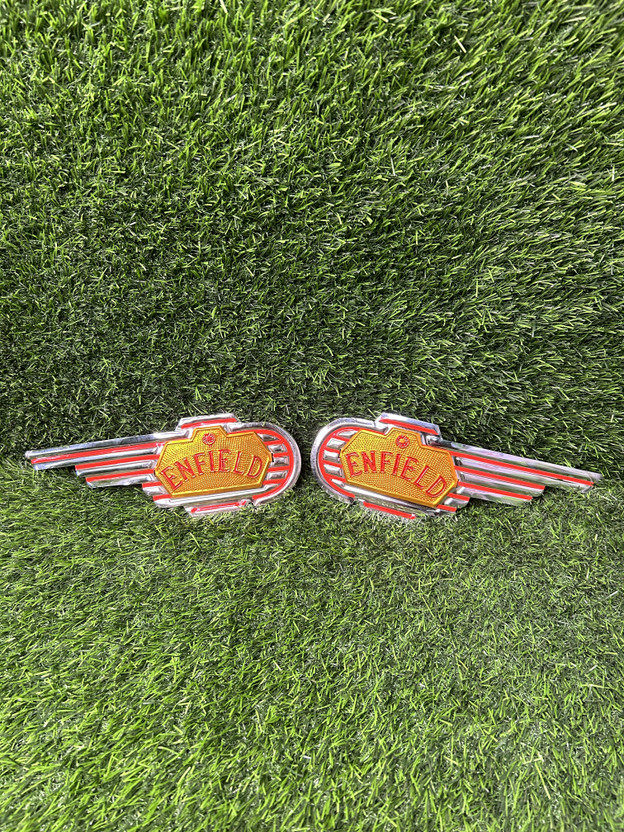 MACH7 Emblem for Bike(Red, Gold)