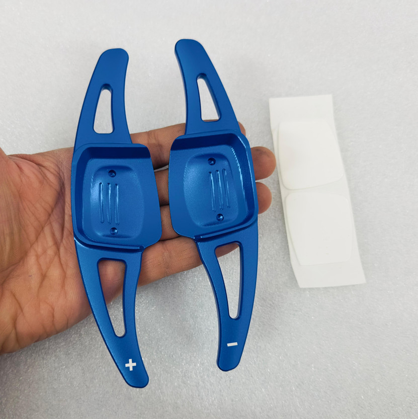 Auto MT 2PC/SET CNC Metal Steering wheel paddles Shifter Virtus Voiks Car Extension BLUE Car Suspension Kit