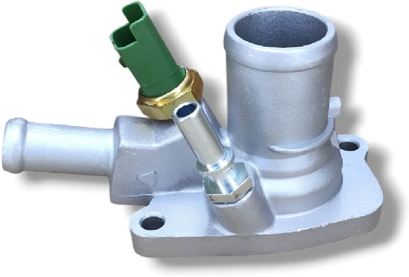 Paanjo Thermostat Water Body Elbow For Fiat Linea (2009-2019) / Punto (2014-2019) / Siena / Palio Petrol 2 Pin Switch Car Thermostat Housing