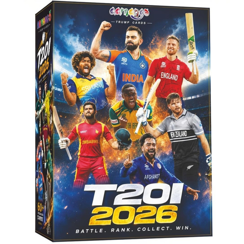 Aamango Aamango T20 International Cricket Trump Cards (Includes current & retired cricketers)(Multicolor) - Flipkart Deal