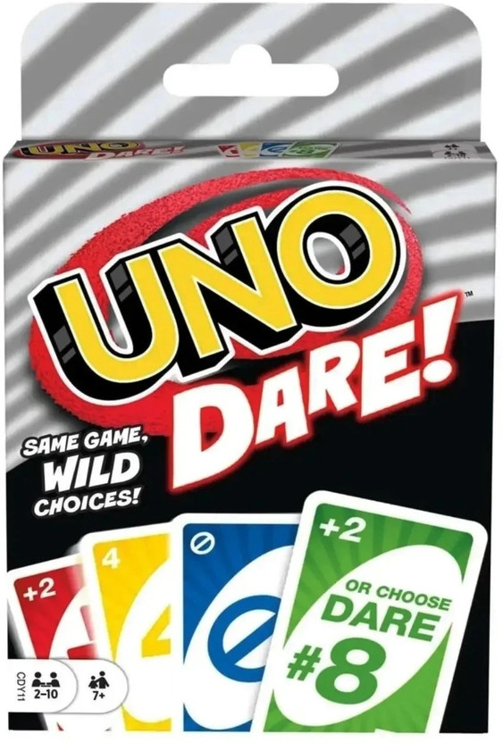 Gift Collection Premium Quality UNO Dare 108 PC Playing Card Game for kids and family Fun Games(Multicolor)