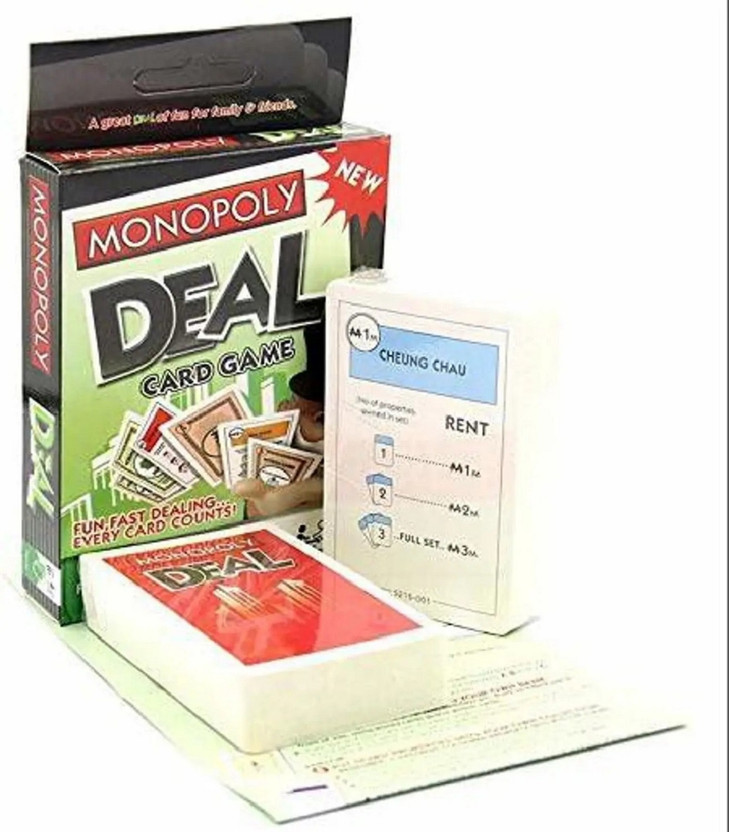 Zuigo Monopoly Deal Card Game-Fun Family Game-Quick and Entertaining Party Game.(Multicolor)