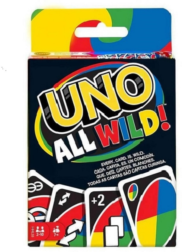 Zuigo Premium Quality UNO All Wild Cards Game for kids & family Fun Playing Card Game_(Multicolor)