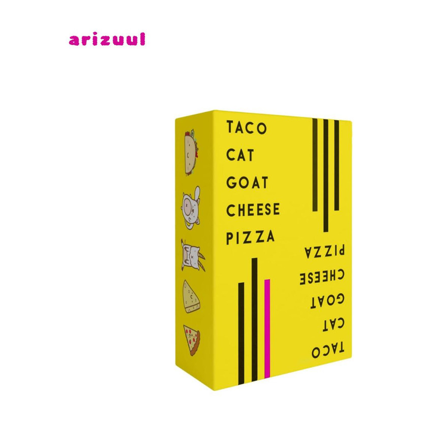 Arizuul Party Card Game Taco Cat Goat Cheese Pizza – Simple Rules, Endless Fun(Yellow)
