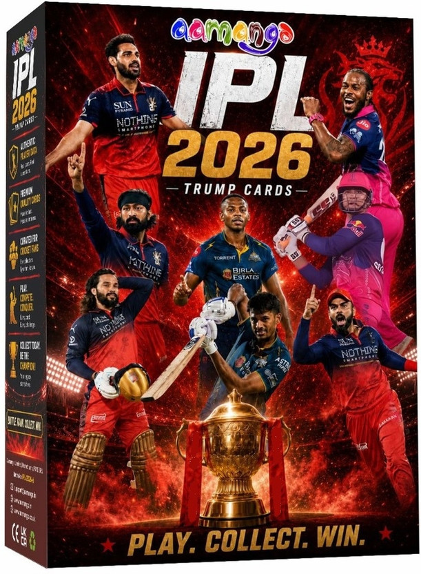 Aamango IPL Cricket Trump Card - Latest Edition(Multicolor)