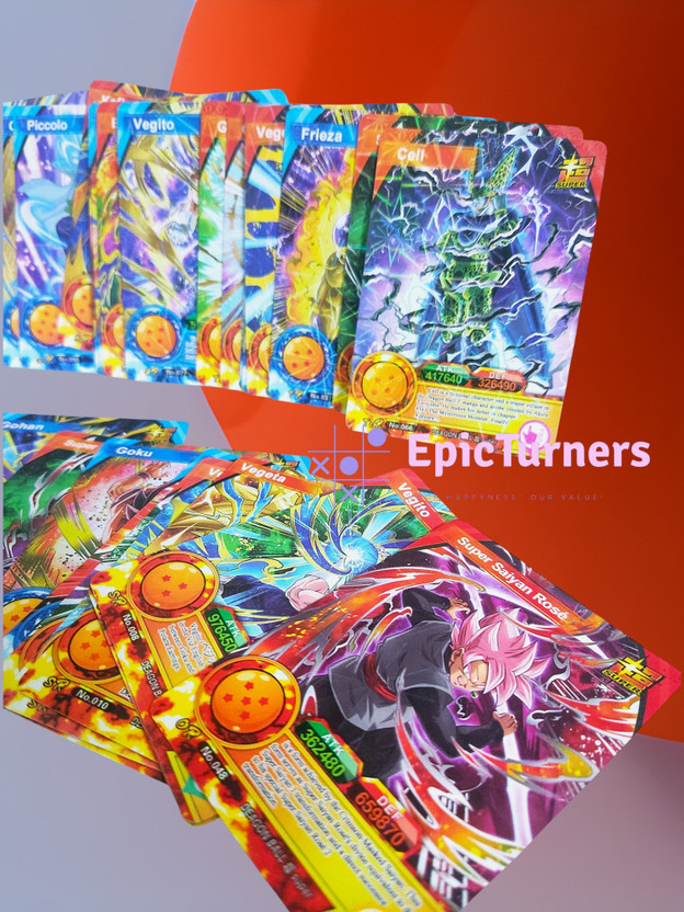 EpicTurners Dragon Ball Z Cards Goku Cards Pack of 50 Pcs HighQuality Anime Playing Cards(MULICOLOUR)