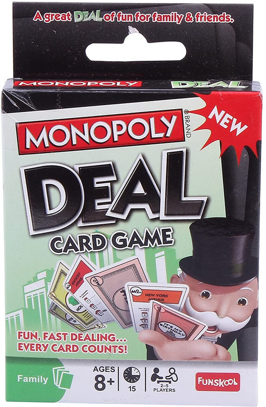 MotoArt Monopoly Deal Card Game ,Fun Cards Game for Families and Kids (Pack of 1)(Multicolor)