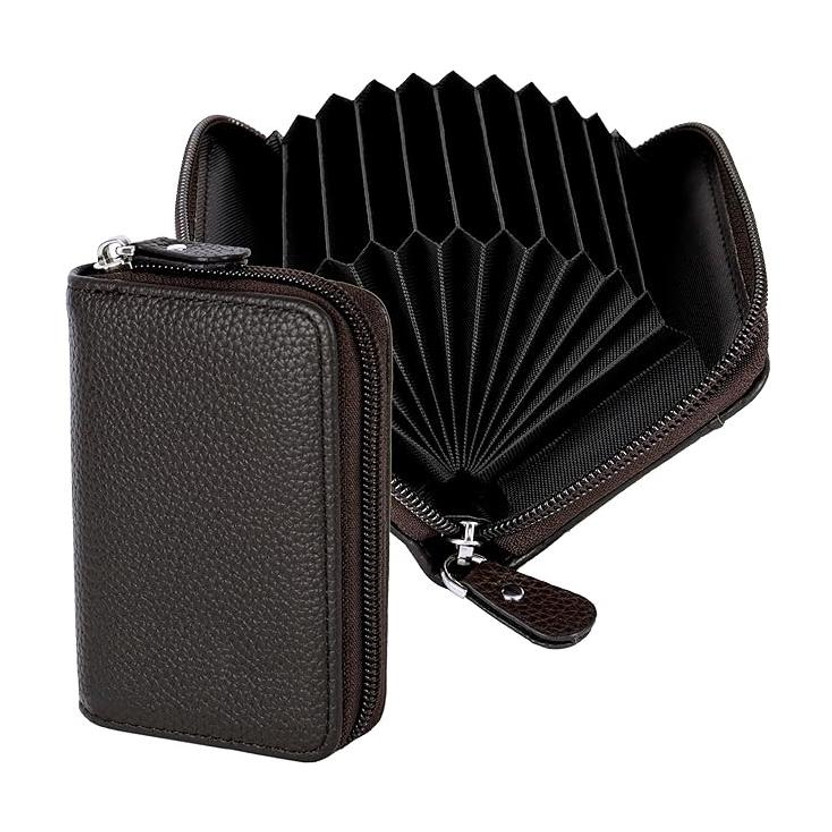 Gymisa 9 Card Holder(Set of 1, Brown)